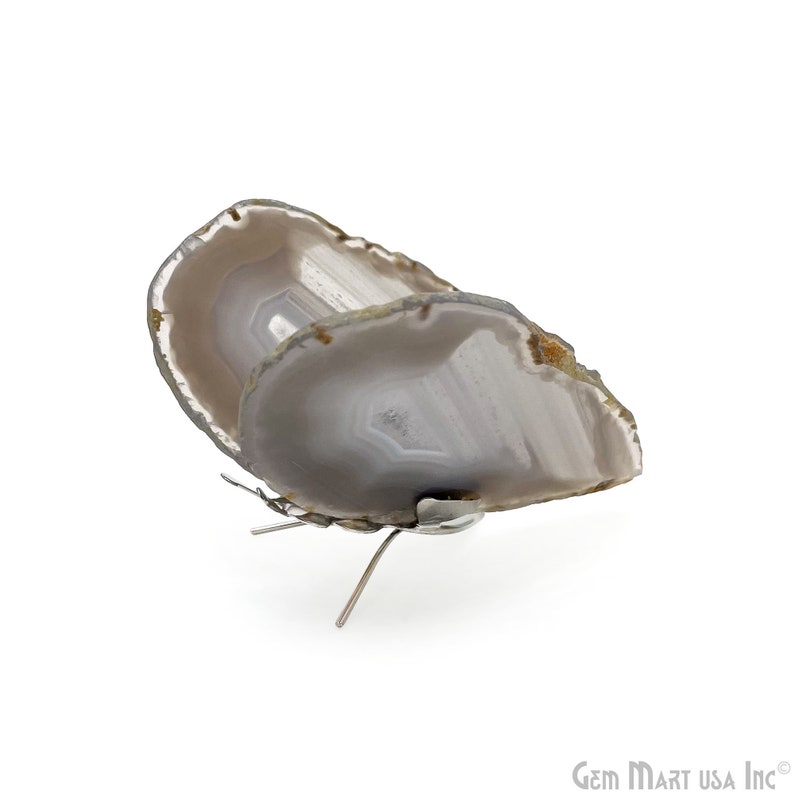 Natural Agate Geode Home Decor Butterfly